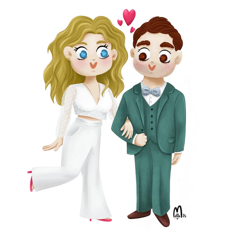 couple mariés - illustration lifestyle
