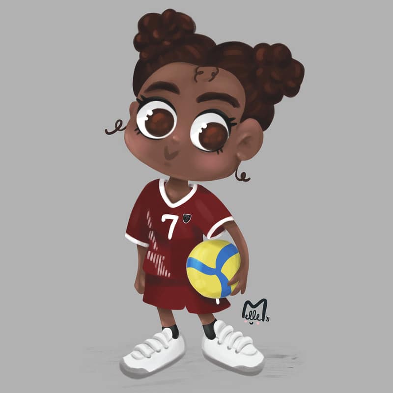 Mascotte fille PAC Volley Paris