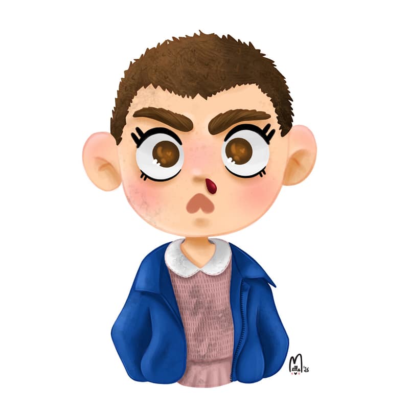 Stranger Things - Eleven - Portraits stylisés